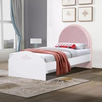 سرير فردي منجد بتصميم أنيق من أمالفي - 90x200 سم