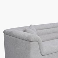 كنبة قماش بمقعدين مع وسادتين من بيكاسو