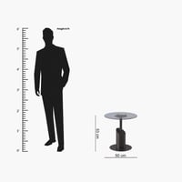 طاولة جانبية بسطح زجاج من فيدريك