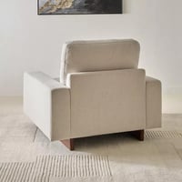 كنبة مفردة نيرولا قماش بمساند ذراعين مع وسادة للخص...