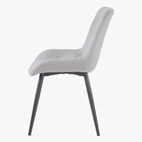 كرسي طعام من مونتانا قماش بوكلية لون رمادي بارجل م...