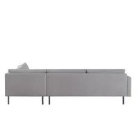 كنبة زاوية ارجوا على شكل حرف L يمين قماش شانيل لون...