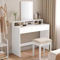 طاولة تزيين مع مرآة بـ درجين نيو فانيتي من برنسيس