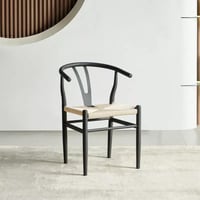 طقم طاولة سفرة خشب طبيعي 6 كراسي قماش لون بيج بهيك...