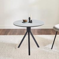 طاولة طعام سيراميك ل 4 اشخاص سيفدا لون ابيض