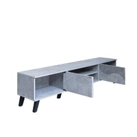 طاولة تلفزيون مستطيلة خشب ماليزي 180 سم , درجين لل...