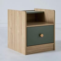 كومودينو بدرج و رف للتخزين خشبب من زازولينا