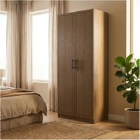 دولاب ملابس كلاريسا خشب لون بني 2 باب بتصميم عصري...