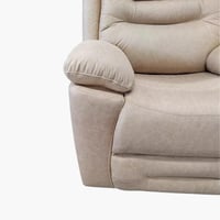 كرسي استرخاء فورما من الجلد الصناعي لون بيج 3 مقاع...