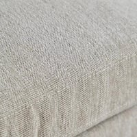 كنبة إيليت قماش مقاعدين لون كريمي بأرجل بلاستيك مت...