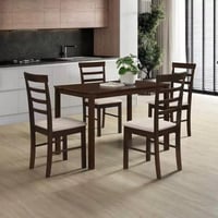 طقم سفرة 4 مقاعد لون بني من نمارق – تصميم يعكس فخا...