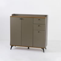 دولاب أحذية ميستا خشب بتصميم عملي و أنيق باللون رم...