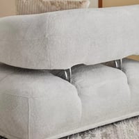 كنبة مفردة ديلورا بذراع أيمن ووسادتين قماش مخملي ل...