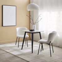 طقم طاولة سفرة مربع حجر ملبد 2 كراسي قماش بوكيلة ا...