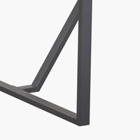 طقم طاولة سفرة كبيرة خشب هندسي بيج مع 6 كراسي قماش...