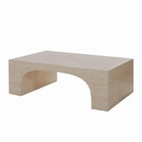 طاولة قهوة بديل الرخام موراتا - بيج