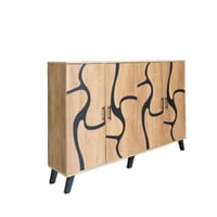 خزانة أحذية ميريلّا خشب ماليزي 2 قسم 5 أدوار - بيج...