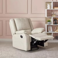 كرسي استرخاء دوار جلد صناعي مع ميزة هزازة من لارسو...