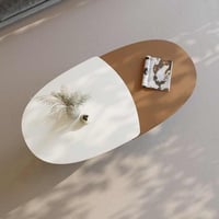 طاولة قهوة ألينتا مزدوجة بتصميم راقي مقاس 130x60x4...