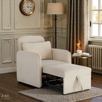 كنبة سرير داريا مفردة ب 4 وضعيات قماش ناعم بلون او...