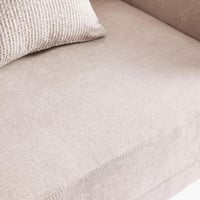 كنبة مفردة فيورنا بمساند ذراعين قماش لون رمادي فات...