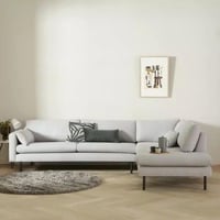 كنبة زاوية ارجوا على شكل حرف L يمين قماش شانيل لون...