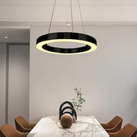 علاقي مودرن قاعدة واحدة اسود لون الانارة اصفر 36 و...