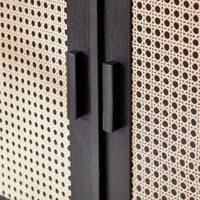 بوفيه جانبية نورديك 3 باب مزين بطبعات الراتان لون...