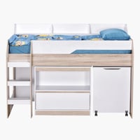 سرير فردي مع مكتب دراسة ومساحة تخزين ميد سليبر من...