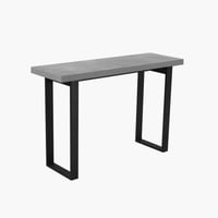 طاولة كونسول رافيونا سطح خشبي بارجل معدن اسود