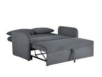 كنبة سرير داريا ثنائية ب 4 وضعيات قماش ناعم بلون ر...