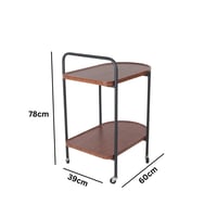 عربه تقديم ترولي ميرانو خشب لون بني مقاس 60x39x78...