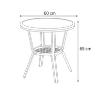 طقم طاولة مع كرسيين بتصميم أنيق ومتين، مثالي للجلس...