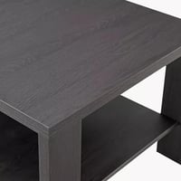 طاولة قهوة سيرليفاي بطابقين خشب هندسي اسود