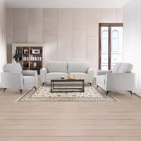 كنبة مفردة تارينزا بمساند ذراعين قماش لون رمادي بأ...