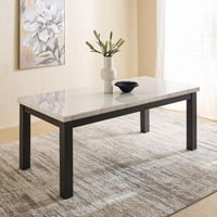 طقم طاولة سفرة بسطح رخامي 6 مقاعد من مجموعة “لافين...