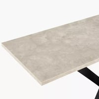 طاولة كونسول كورفيلا بسطع خشب مطلي ملامين لون كريم...