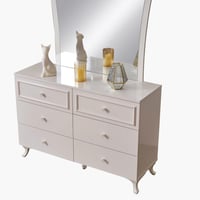 طقم غرفة نوم كينج 6 قطع من إليزابيث - 180x200 سم