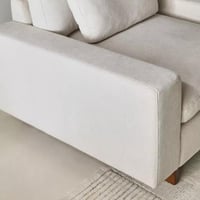 كنبة مفردة نيرولا قماش بمساند ذراعين مع وسادة للخص...