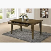 طقم طاولة سفرة خشب 6 كراسي و مقعد بنش قماش و حشو ا...