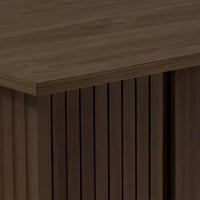 طاولة طعام 8 مقاعد من الخشب الصلب لون بني من أورلي...