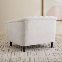 كنبة سيرينا بمقعد واحد بمساند ذراعين قماش بوكليه ل...