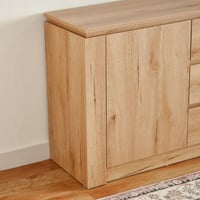 خزانة بوفيه جانبية بالي بـ3 أدراج وبابين لون حشبي...