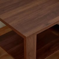 طاولة جانبية خشب برف سفلي من رِواق لون بني