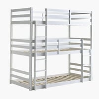 سرير فردي 3 طوابق قابل للتحويل لأسرّة منفصلة فانيل...