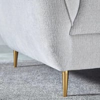 كنبة لورڤيلا مقعدين مع وسادتين منقوشة قماش لون رما...