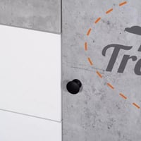 خزانة ملابس للأطفال بثلاثة أدراج وباب واحد بدون مر...