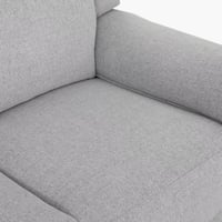 كنبة استرخاء مارڤييرا قماش لون رمادي فاتح 3 مقاعد...