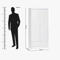 خزانة ملابس ببابين ودرج من فانيلا – الأناقة تلتقي...