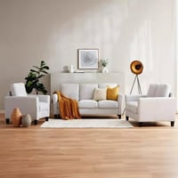 طقم كنب رافيـرا كرسي بمساند ذراعين كنبة مقعدين، كن...